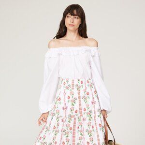 Hill House Lena Top in White Size Small